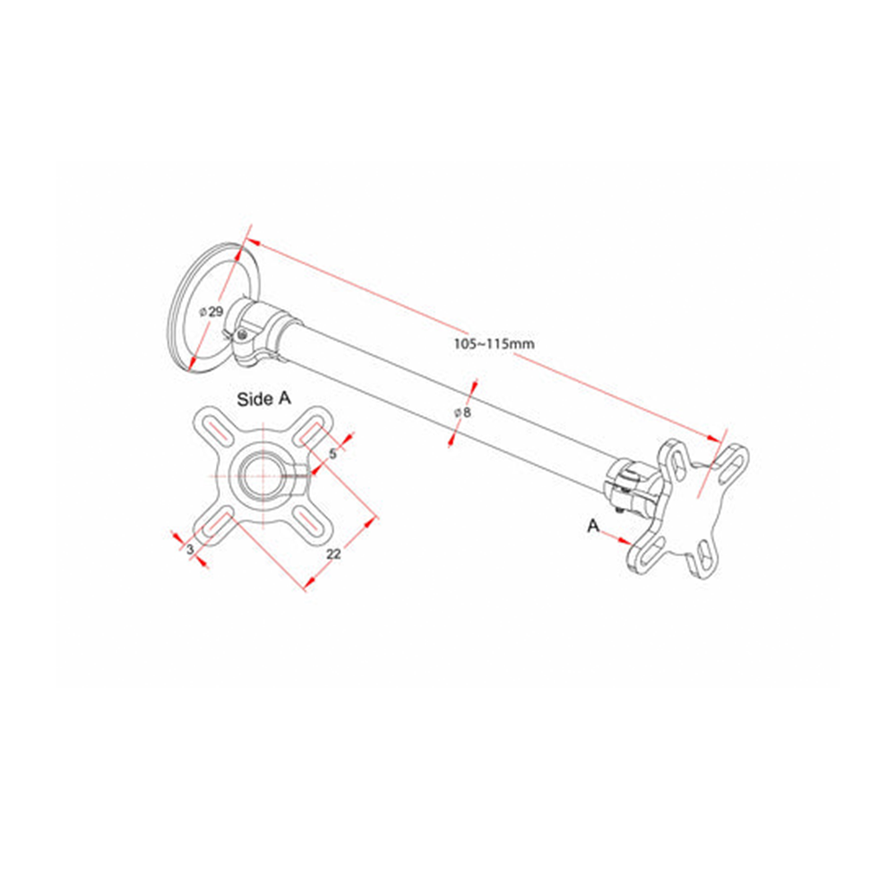 Holybro Fixed Carbon Fiber GPS Mount 29mm - Image 2