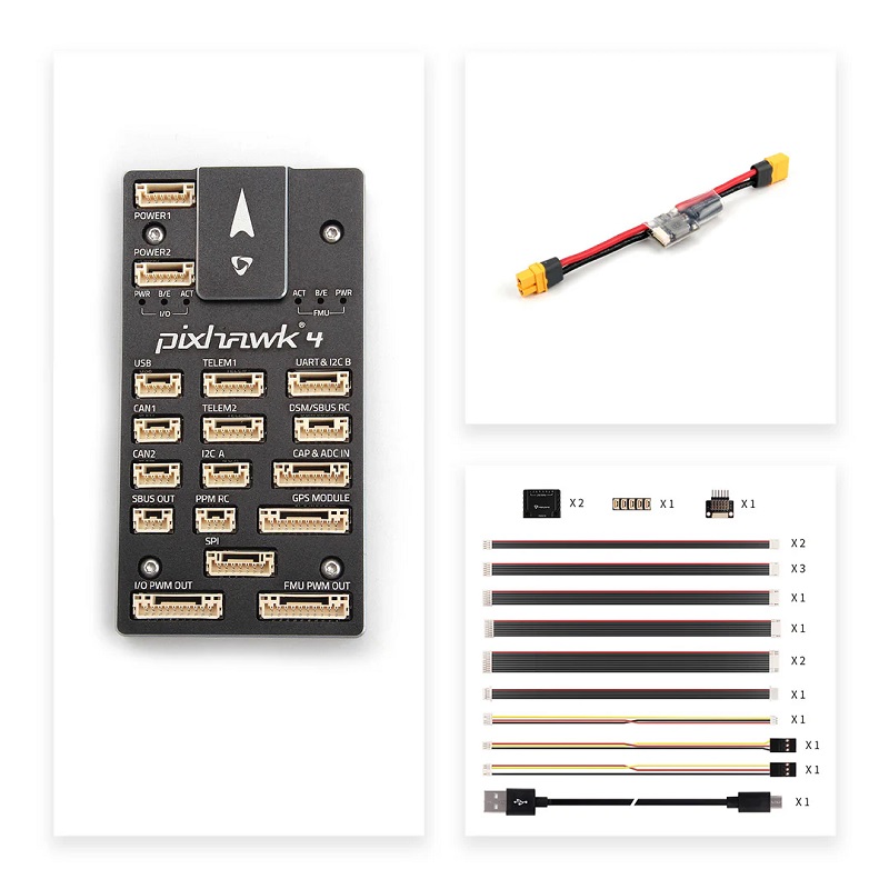 Holybro Pixhawk 4 Flight Controller & PM07 14S & M9N GPS Set - Plastic Case - Image 4