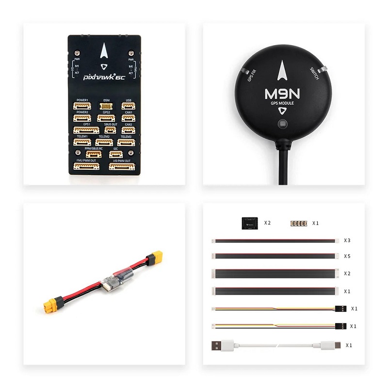 Holybro Pixhawk 6C Flight Controller + PM02 Power Module + M9N GPS - Kit