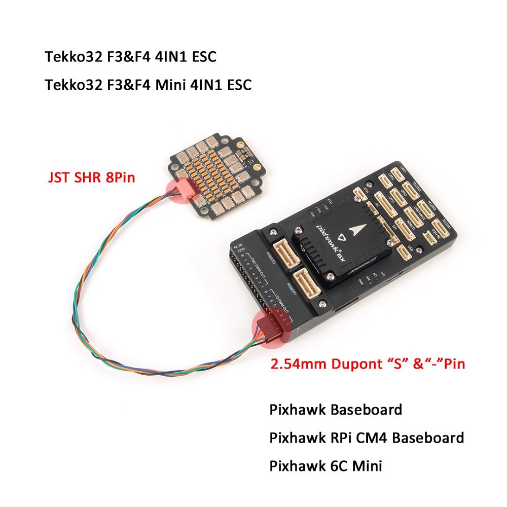 Holybro Pixhawk PWM Cable for Tekko32 4in1 ESC (2.54 mm Dupont) - Image 4