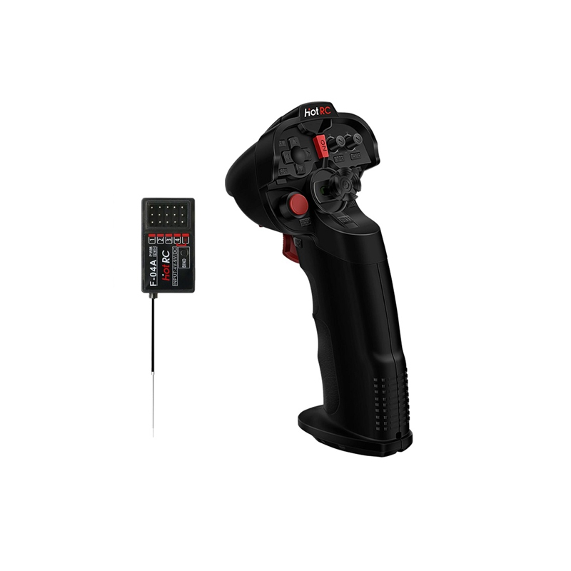 HOTRC DS-4A Transmitter + F-04A Receiver (PWM) - 4-Channel 2.4GHz