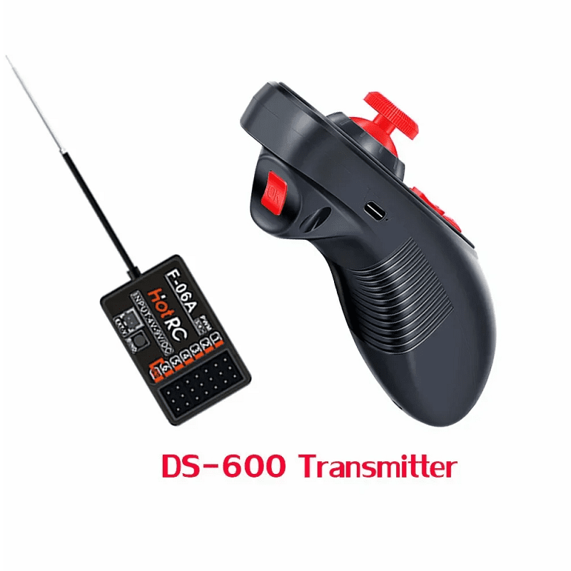 HOTRC DS-600 6CH 2.4GHz FHSS Radio System Transmitter Remote Controller GFSK 6CH Receiver PWM - Image 2