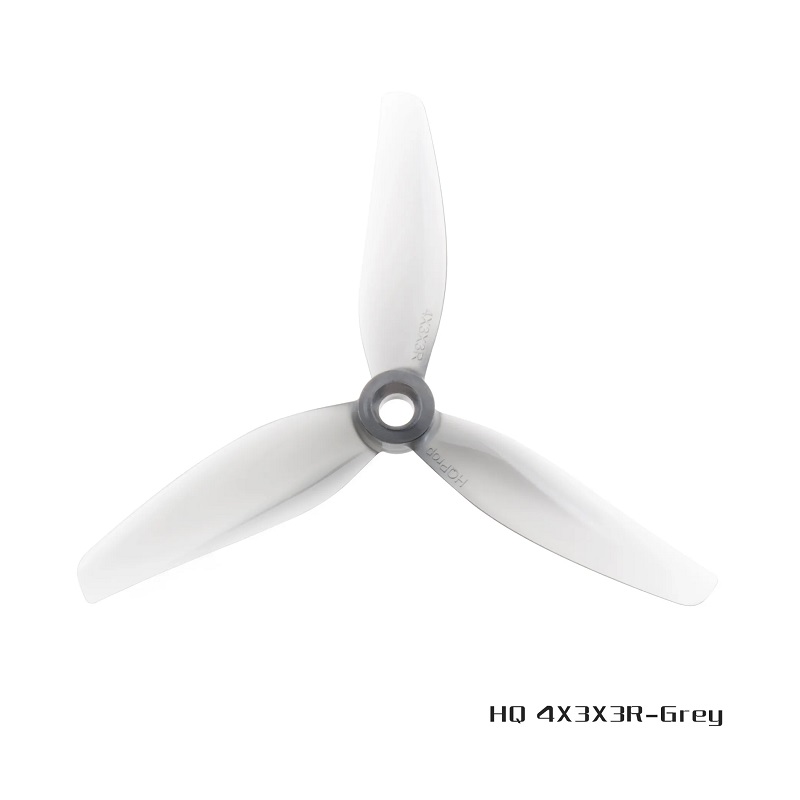 HQProp 4X3X3V2 Poly Carbonate Propeller (2CW+2CCW) - Grey - Image 2