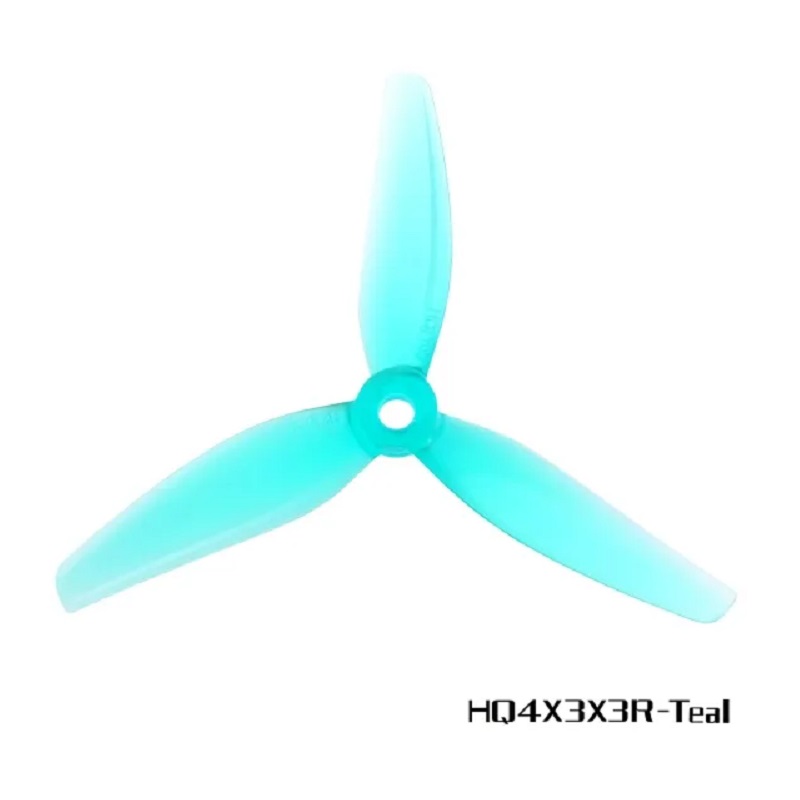 HQProp 4X3X3V2 Teal (2CW+2CCW) - Poly Carbonate Propeller - Image 2