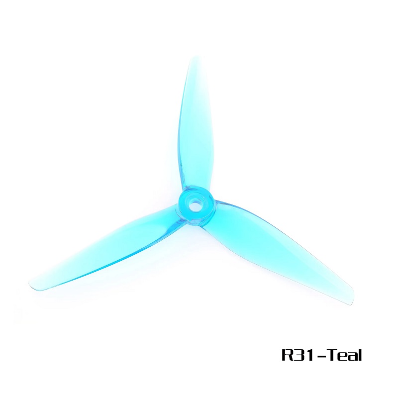 HQProp 5131 (R31) Poly Carbonate Propeller (2CW+2CCW) - Teal - Image 2