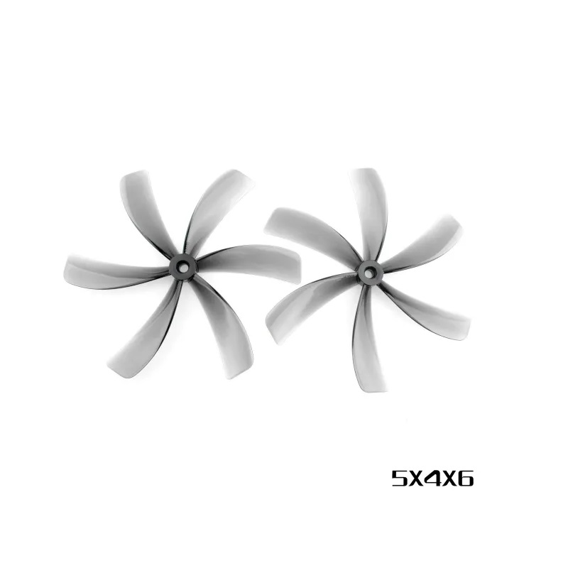 HQProp 5X4X6 Light Grey (2CW+2CCW) - Poly Carbonate Propeller - Image 2