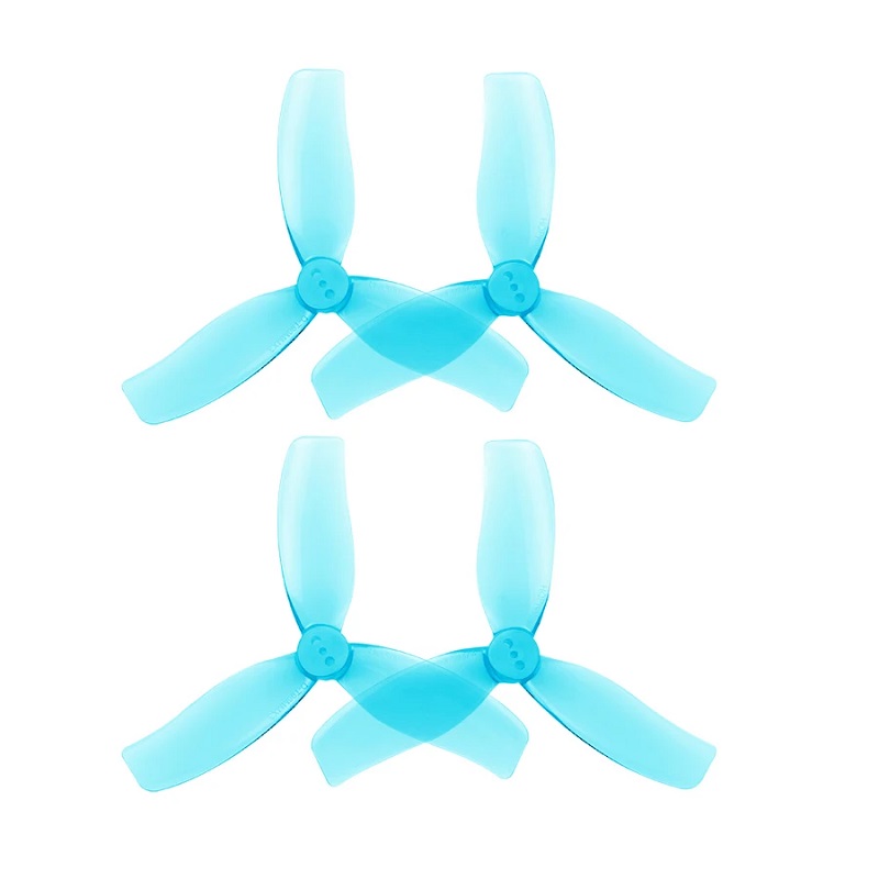 HQProp Duct-T90MMX3 Poly Carbonate Propeller (2CW+2CCW) - Cinewhoop Blue - Image 2