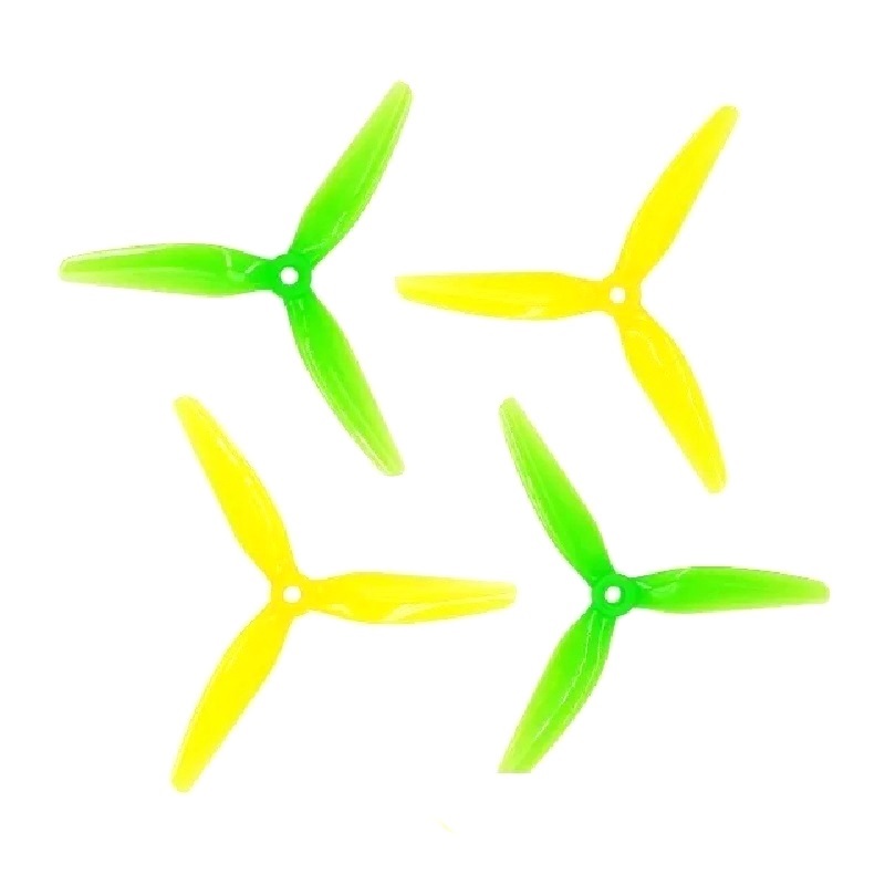 HQProp Ethix S4 5x3.65 Propellers (2CW+2CCW) - Lemon Lime - Image 2