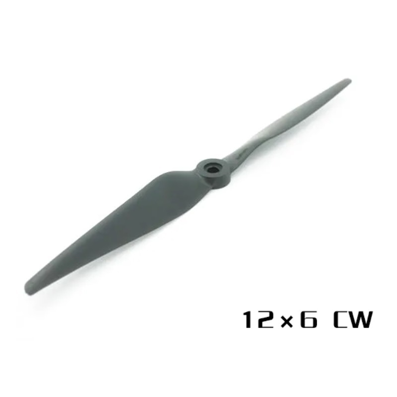 HQProp Thin Electric Pusher Prop 12x6R (2CW) Propeller - Dark Grey - Image 2