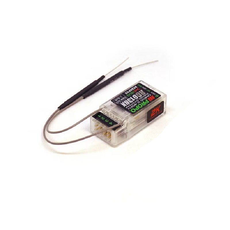 JR Propo RG613BX 6-Channel DMSS Receiver with XBus - Glassy White - Image 3