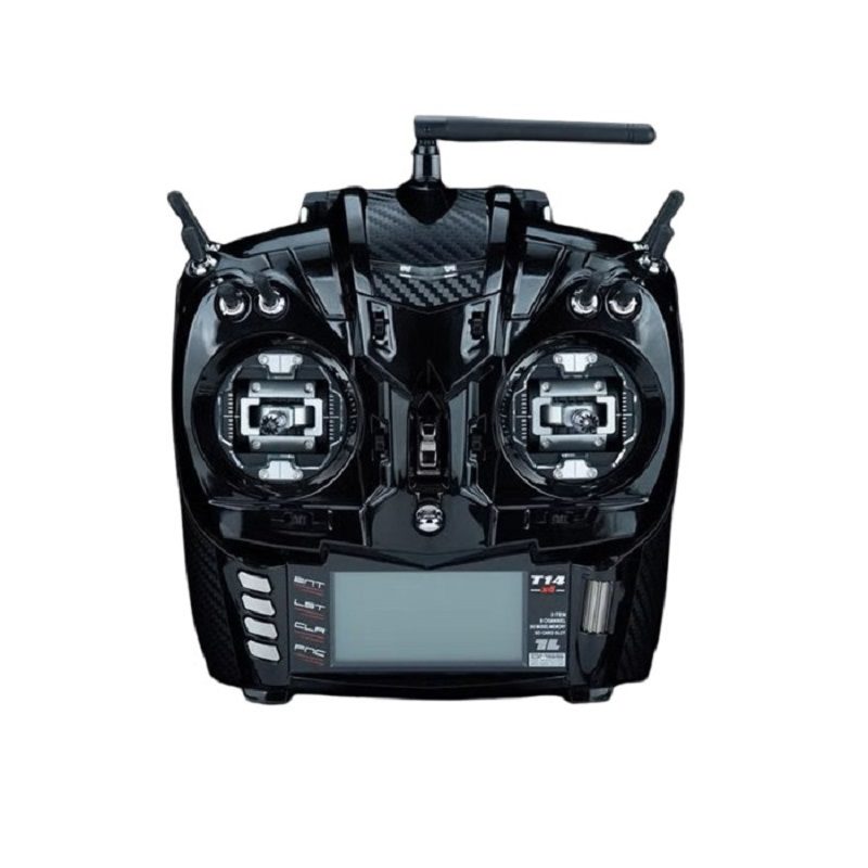 JR Propo T14 x 4 CNC Machined Gimbals Black Pearl Radio Transmitter - Mode2, Without Battery - Image 3