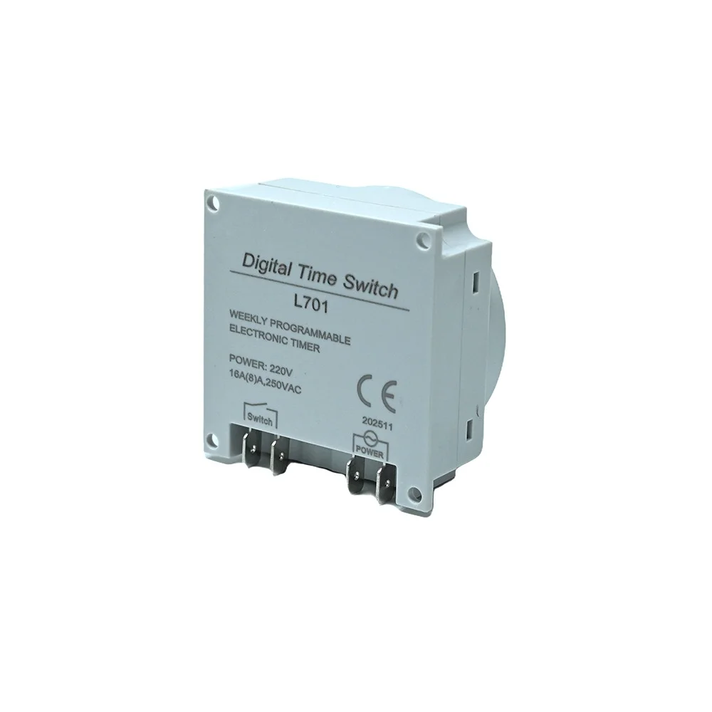 L701 Microcomputer Programmable Electronic Timer Switch 250V 16A LCD - Image 3