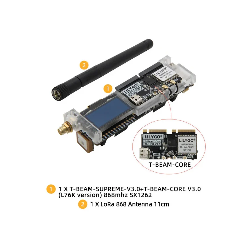 LilyGO T-Beam SUPREME ESP32-S3 LoRa Development Board w/ L76K GPS 433MHz - Image 5