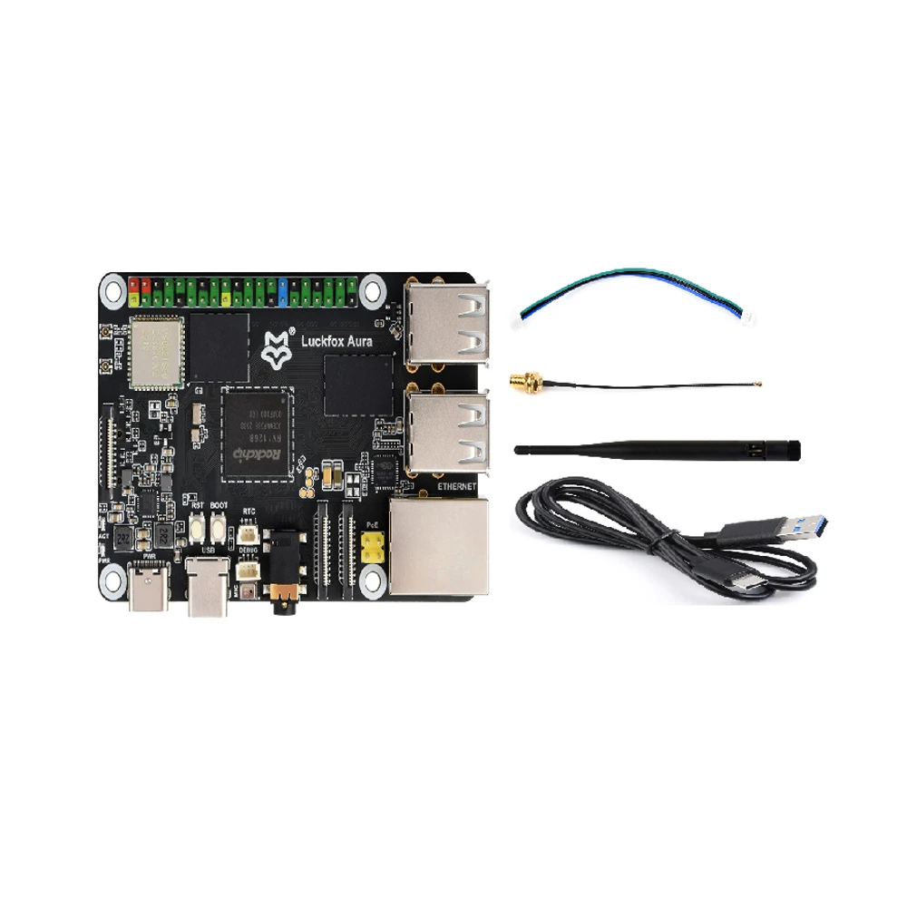 Luckfox Aura Linux Dev Board w/ 1GB RAM, 8GB eMMC, Wi-Fi 6 & PoE - Image 6