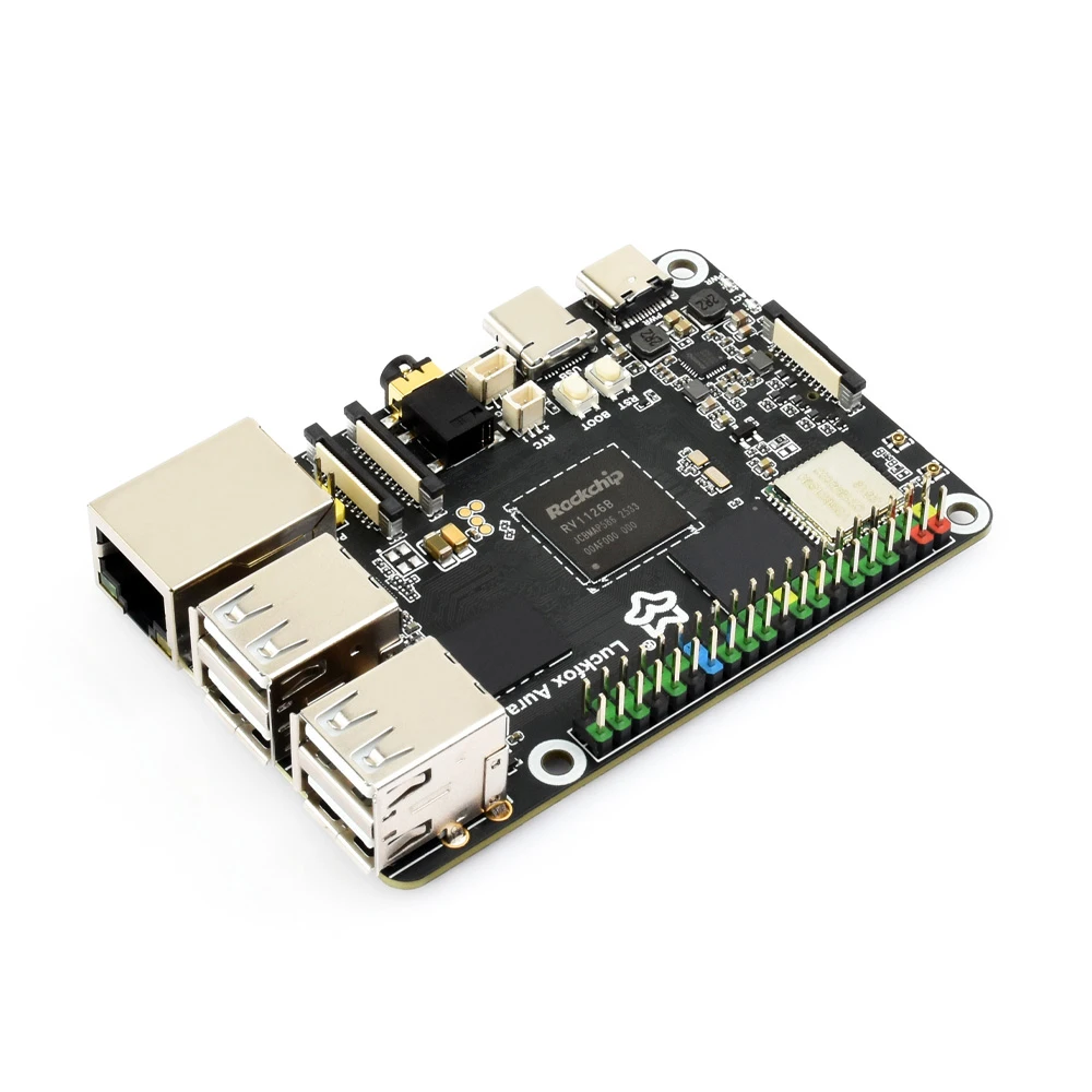 Luckfox Aura Linux Dev Board w/ 4GB RAM, 64GB eMMC, NPU