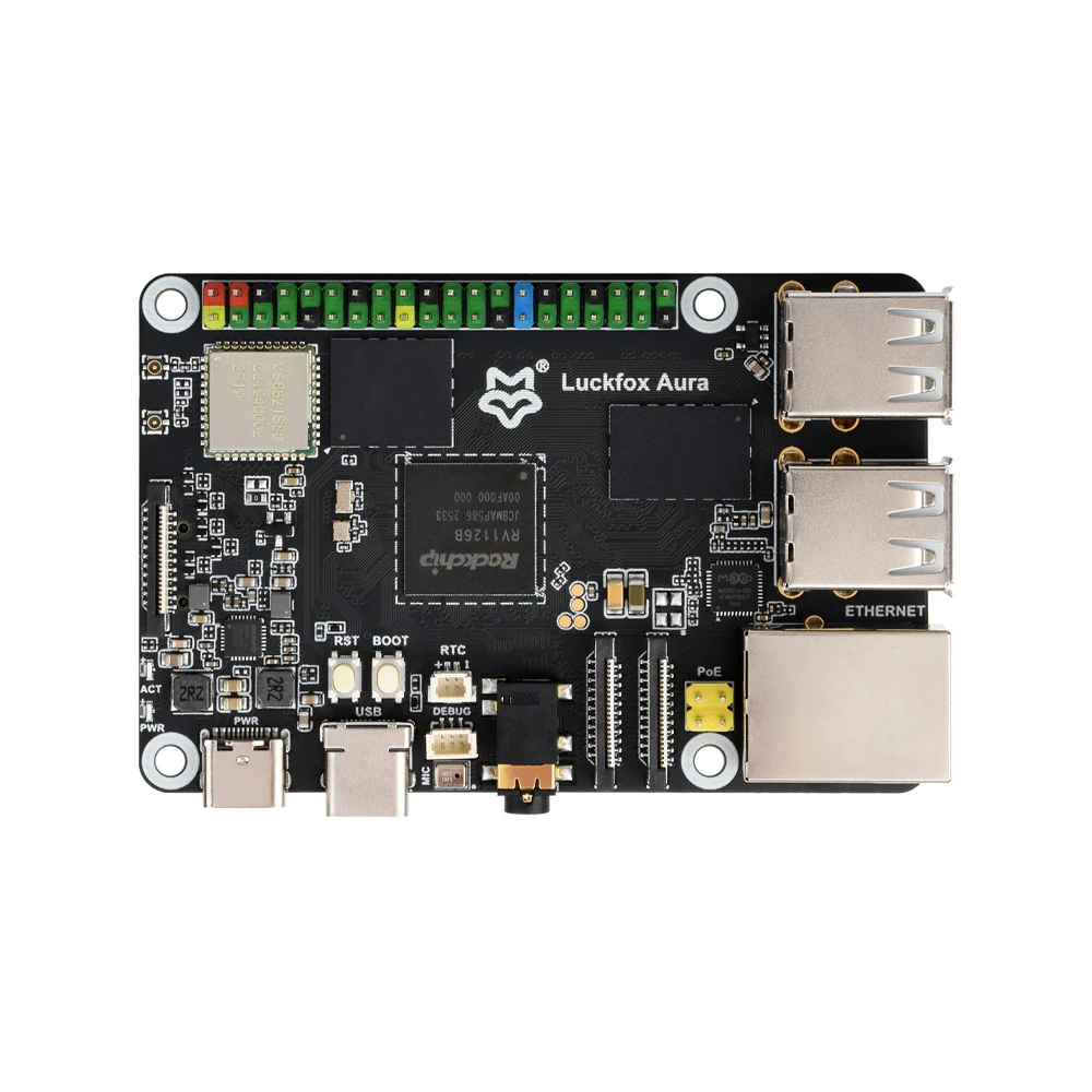 Luckfox Aura Linux Dev Board w/ 4GB RAM, 64GB eMMC, NPU - Image 2