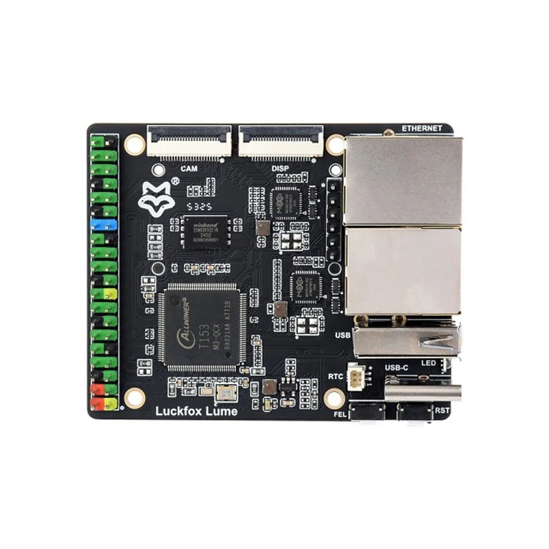 Luckfox Lume Linux Development Board, Allwinner T153, Dual GbE, PoE