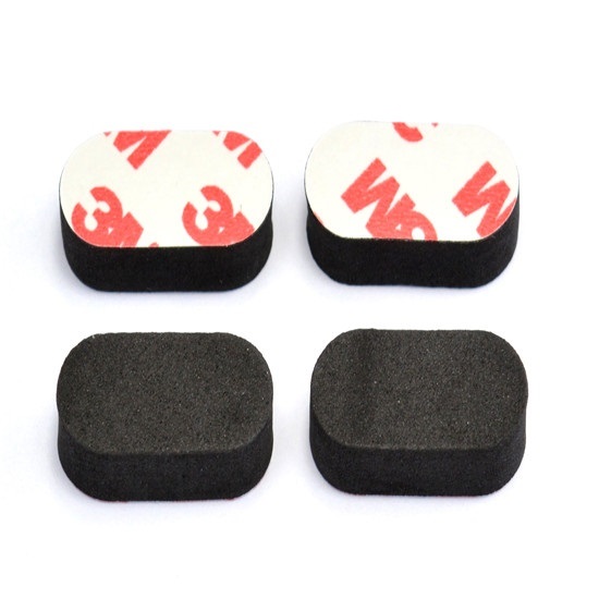 M3 Shockproof Sponge Pad - 4-Pack - Black - Image 4