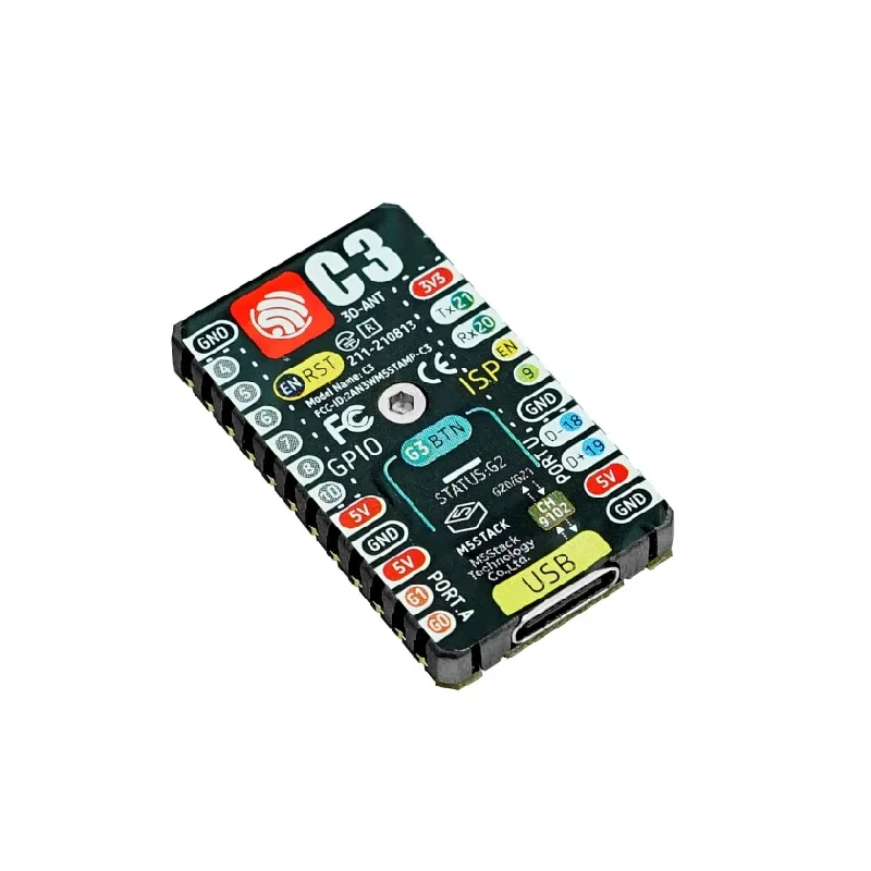 M5Stack C3 Mate Stamp Module w/ Pin Headers & ESP32-C3 RISC-V - Image 5