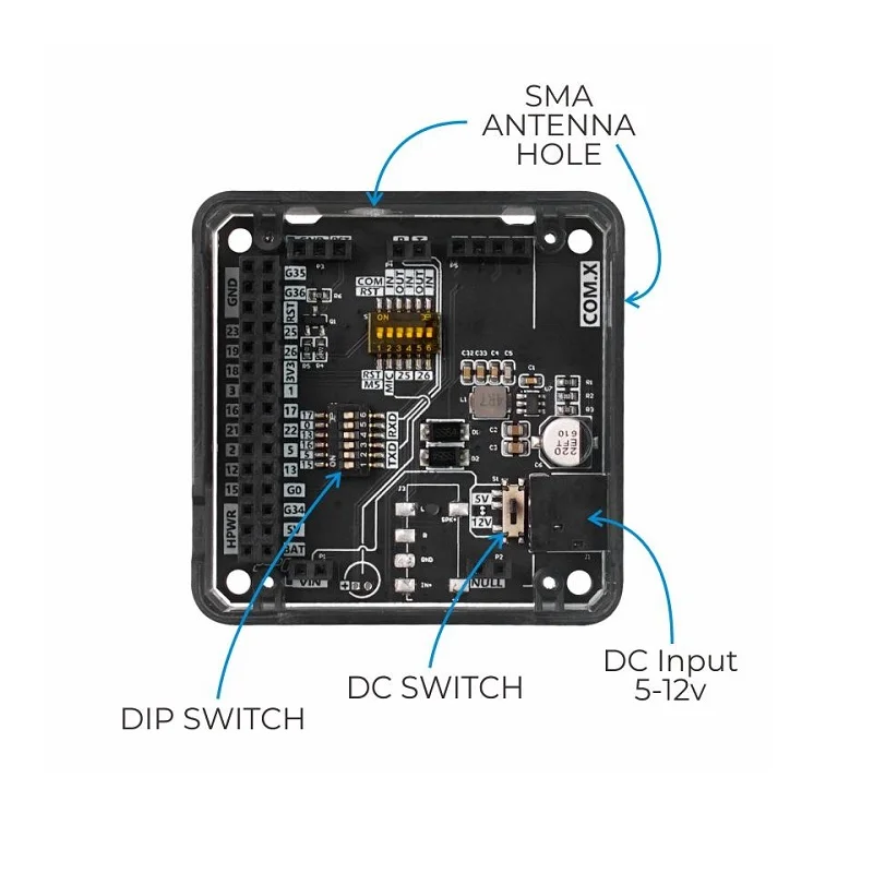 M5Stack COM.LTE Data Module (A7600C CAT1 4G LTE) - Image 4