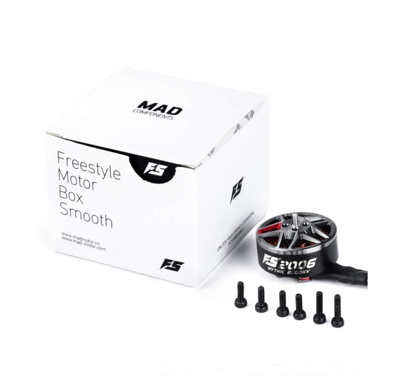 MAD Components Components FS 2006 MYTHIC FPV Drone Motor (Red) 2500KV - Image 2