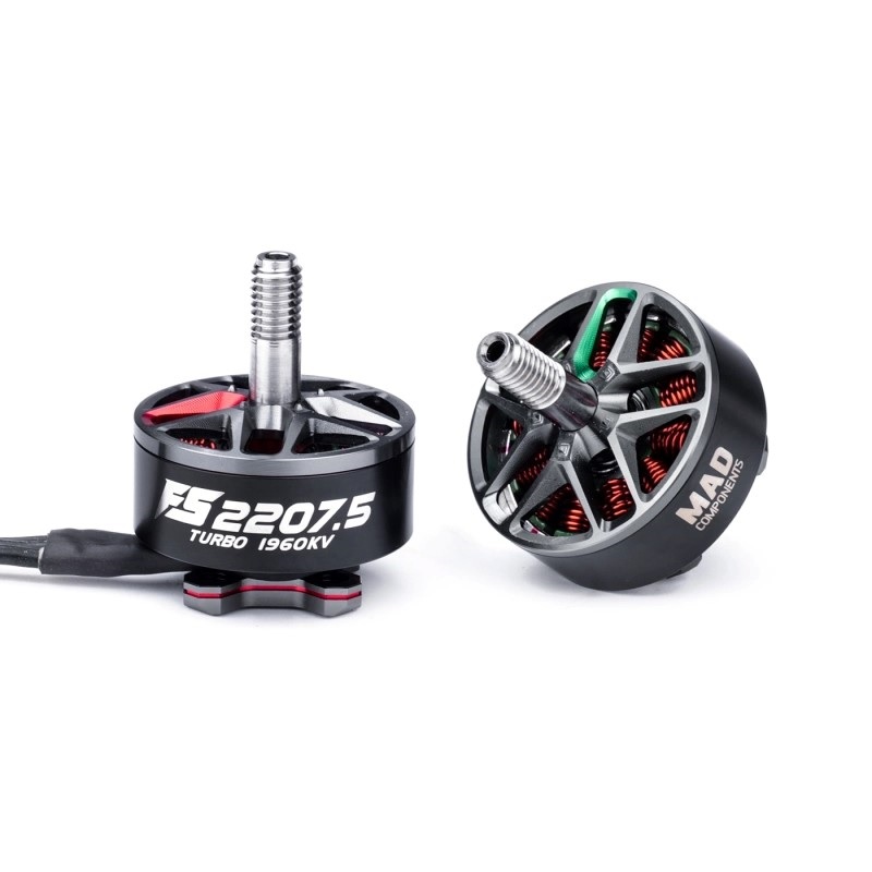 MAD Components Components FS 2207.5 Turbo FPV Drone Motor 1960KV-6S - Red - Image 2