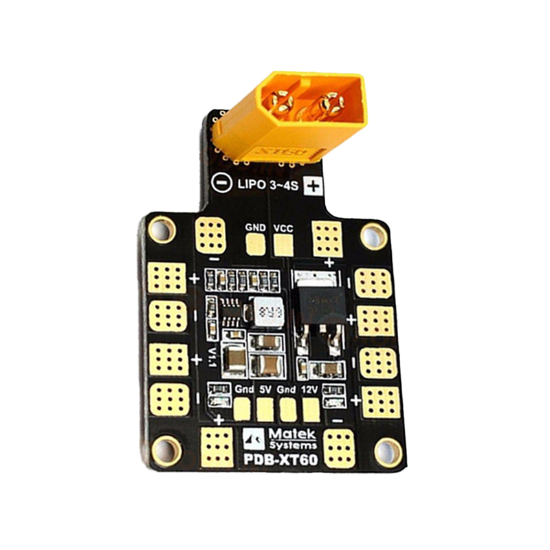 Matek PDB-XT60 Power Distribution Board with 5V/12V BEC
