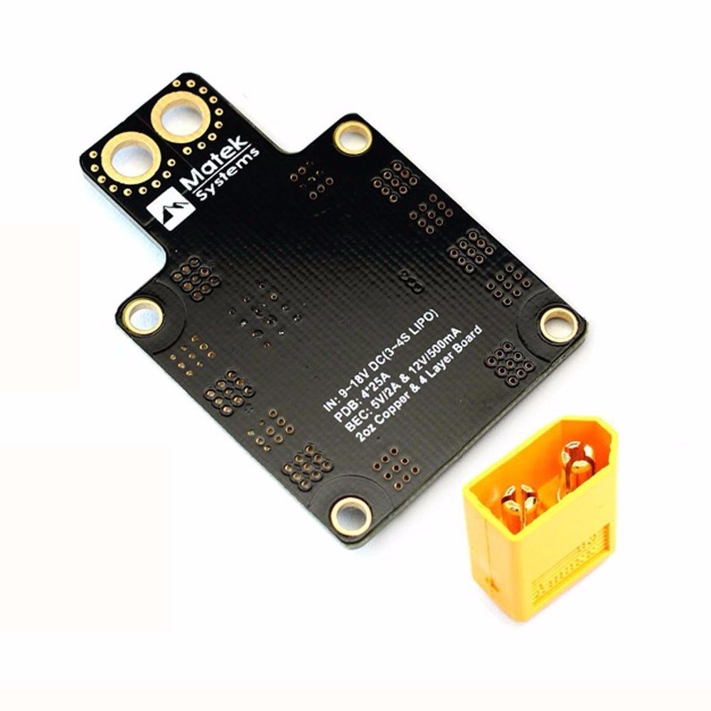 Matek PDB-XT60 Power Distribution Board with 5V/12V BEC - Image 4