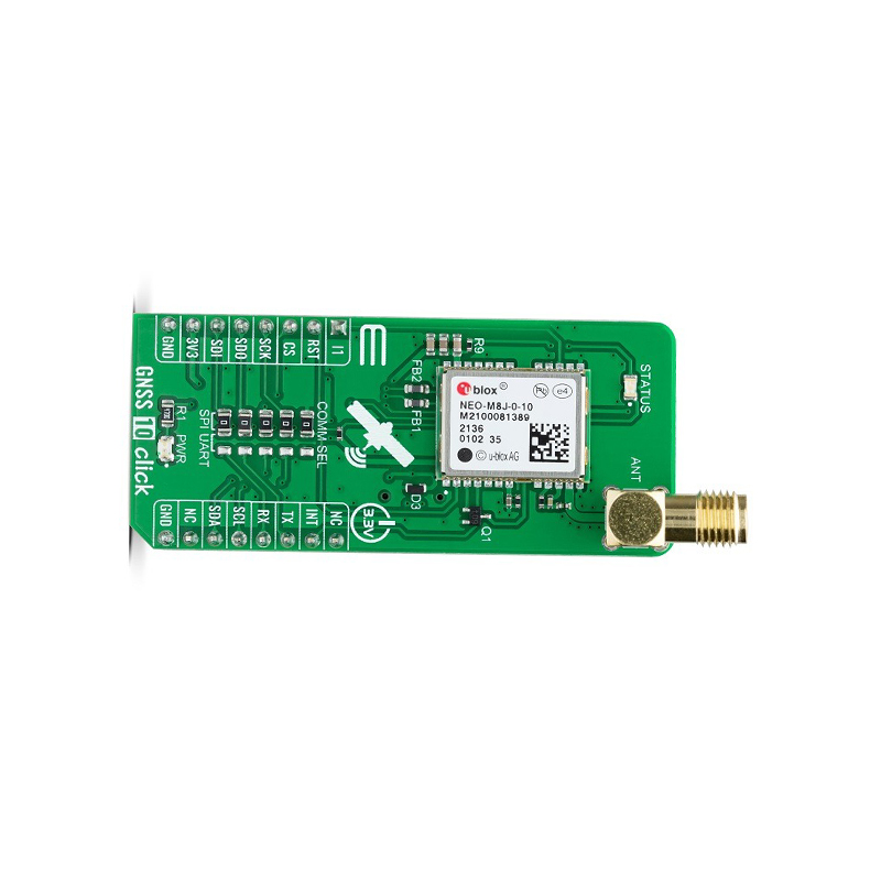 Mikroe GNSS 10 CLICK NEO-M8J Multi-GNSS Receiver