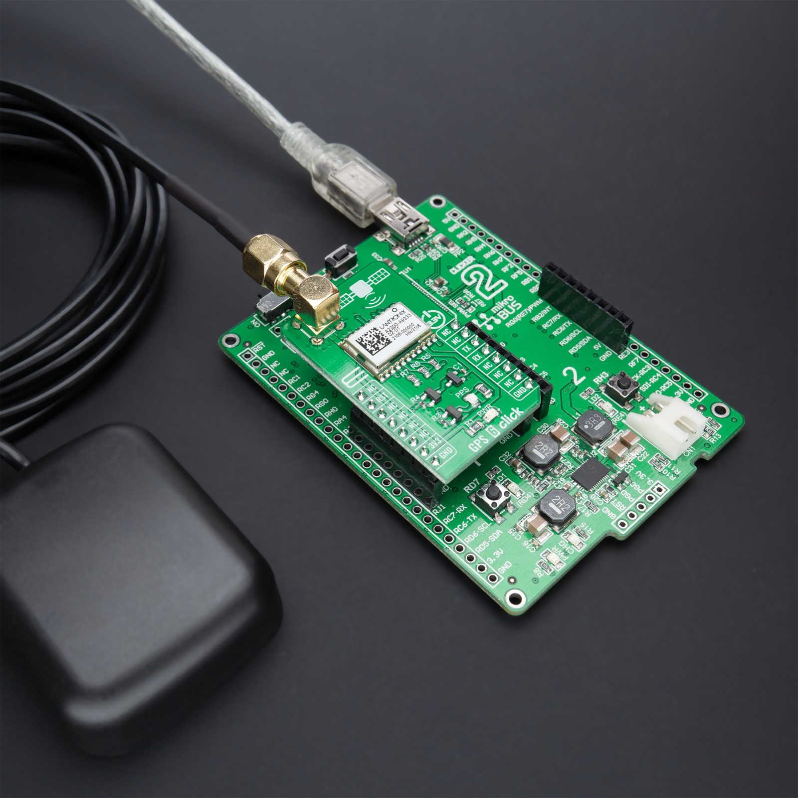 Mikroe GPS 6 Click A2200-A Receiver Board 1.575MHz L1 GPS - Image 8
