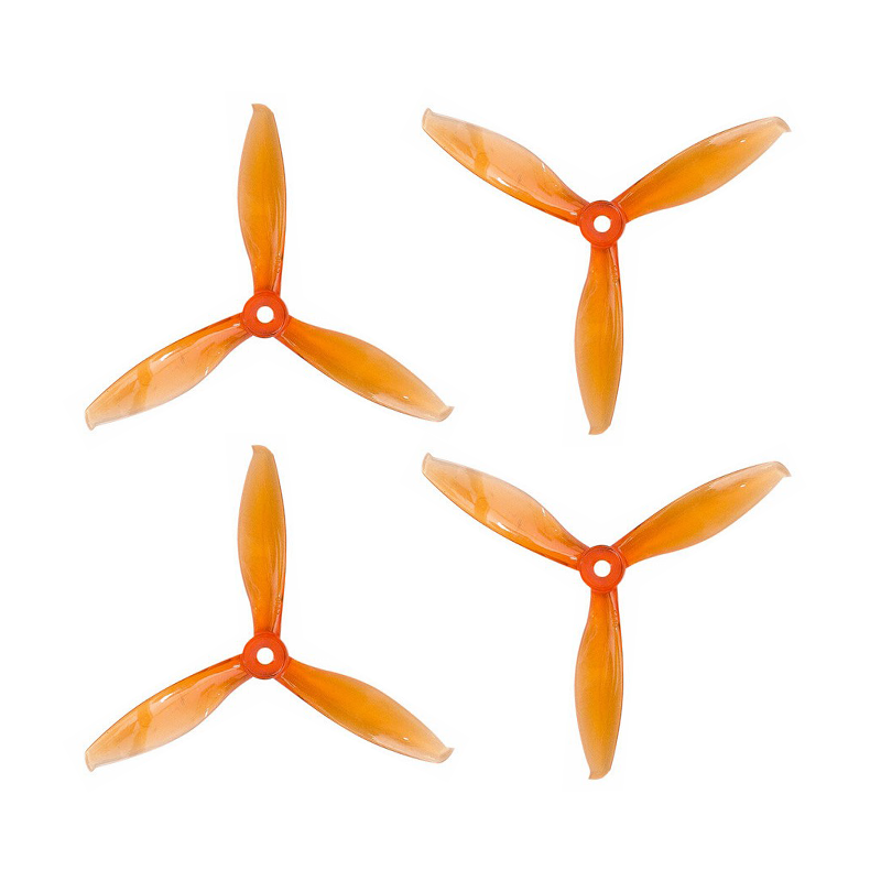 OrangeRX HD 5149 (5.1x4.9) Tri-Blade Flash Propellers 2CW+2CCW 2 Pair - Transparent OrangeRX - Image 2