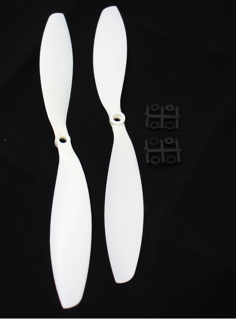 OrangeRX HD Propellers 1147 (11x4.7) ABS White 1CW+1CCW Pair - Image 2