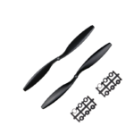 OrangeRX HD Propellers 1245 (12x4.5) ABS 1CW+1CCW Pair - Black