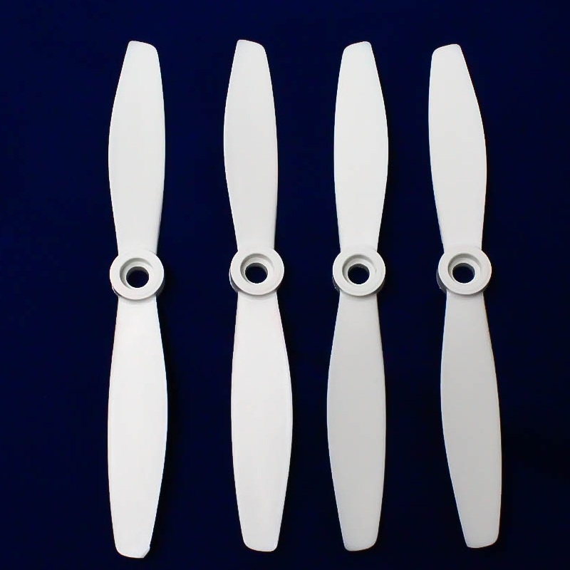 OrangeRX HD Propellers 6040 (6X4.0) Glass Fiber Nylon Bullnose 2CW+2CCW - 2 Pairs White - Image 3