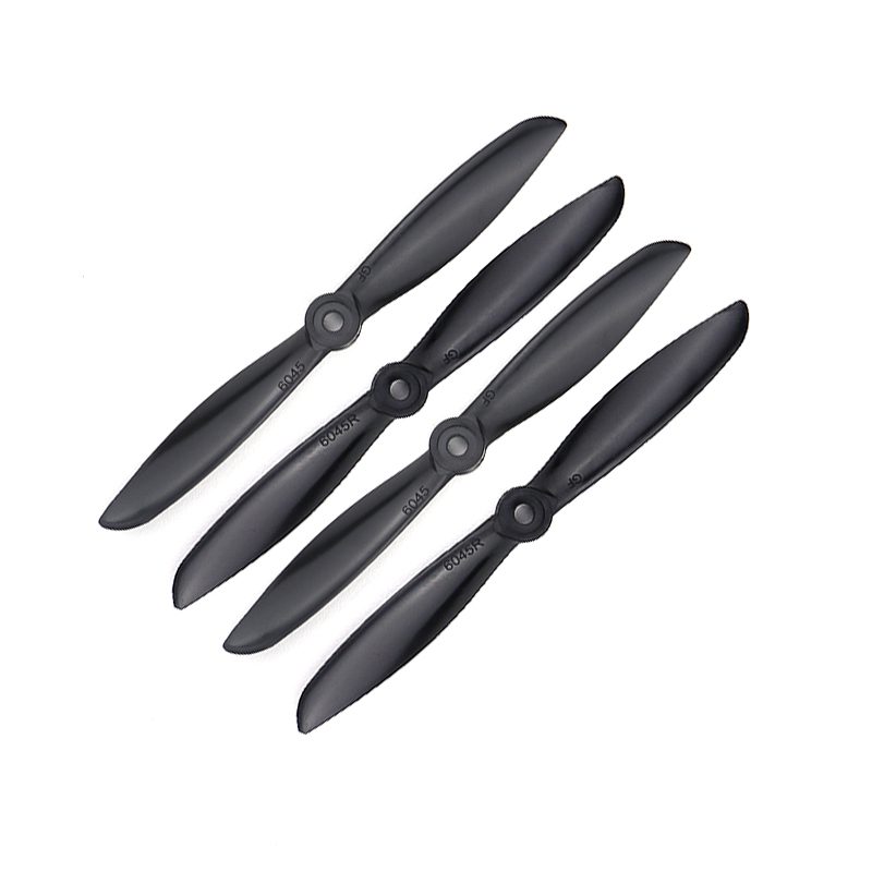 OrangeRX HD Propellers 6045 (6X4.5) Glass Fiber Nylon Propellers 2CW+2CCW - Black