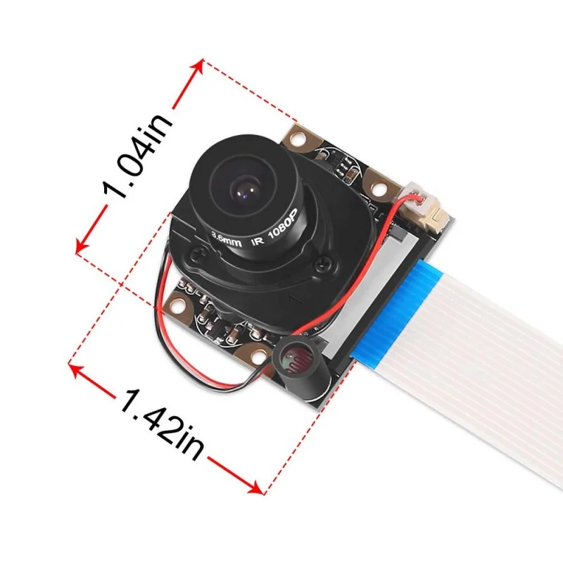 OV5647 5MP 1080P IR-Cut Camera for Raspberry Pi 3/4 w/ Auto Day/Night Mode - Image 4