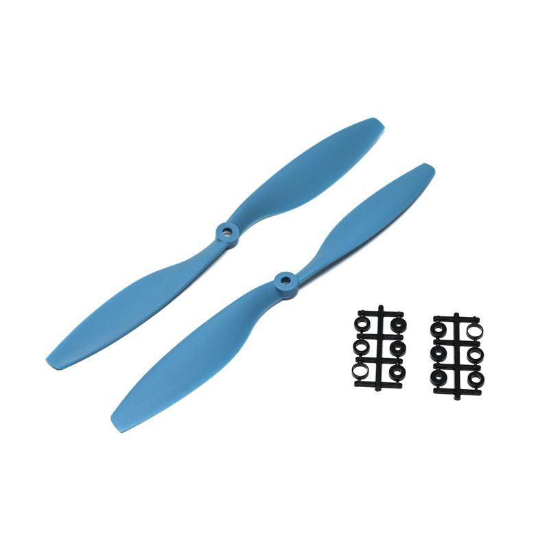Pro-Range 1045 (10x4.5) Glass Fiber Nylon Propellers 1CW+1CCW Pair - Blue - Image 2