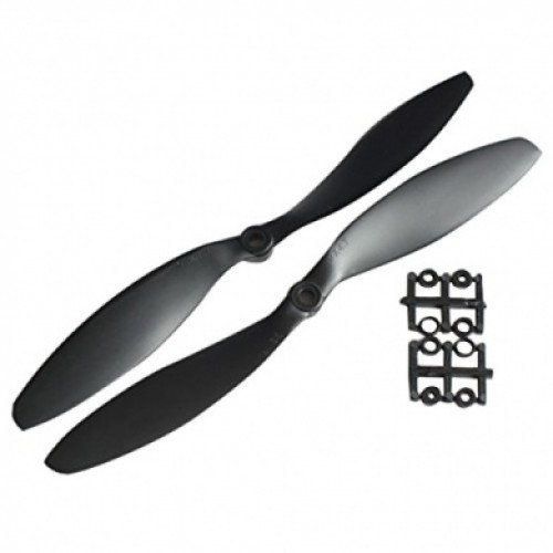 Pro-Range 1147 (11x4.7) Carbon Nylon Propellers 1CW+1CCW Pair - Black - Image 2