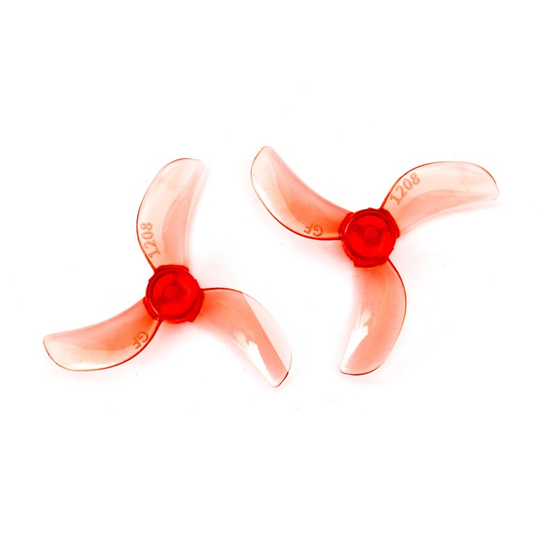 Pro-Range 1208 31mm PC 3-Blade 0.8mm Propellers 4CW+4CCW - Clear Red - Image 2