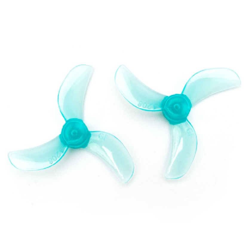 Pro-Range 1208 31mm PC 3-Blade 1mm Propellers 4CW+4CCW - Blue - Image 2