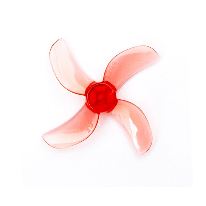 Pro-Range 1209 31mm PC 4-Blade 0.9" Pitch Propellers 4CW+4CCW - Clear Red