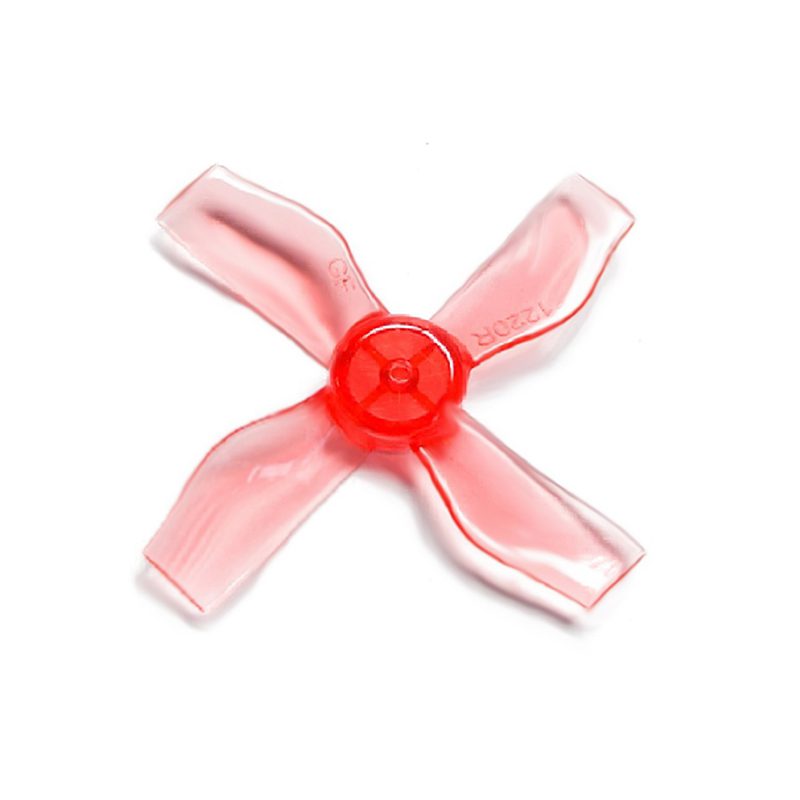 Pro-Range 1220 31mm 4-Blade 2" Pitch 1mm Shaft Propellers 4CW+4CCW - Clear Red