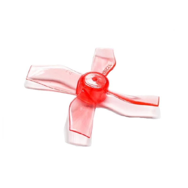 Pro-Range 1220 31mm 4-Blade 2" Pitch 1mm Shaft Propellers 4CW+4CCW - Clear Red - Image 2