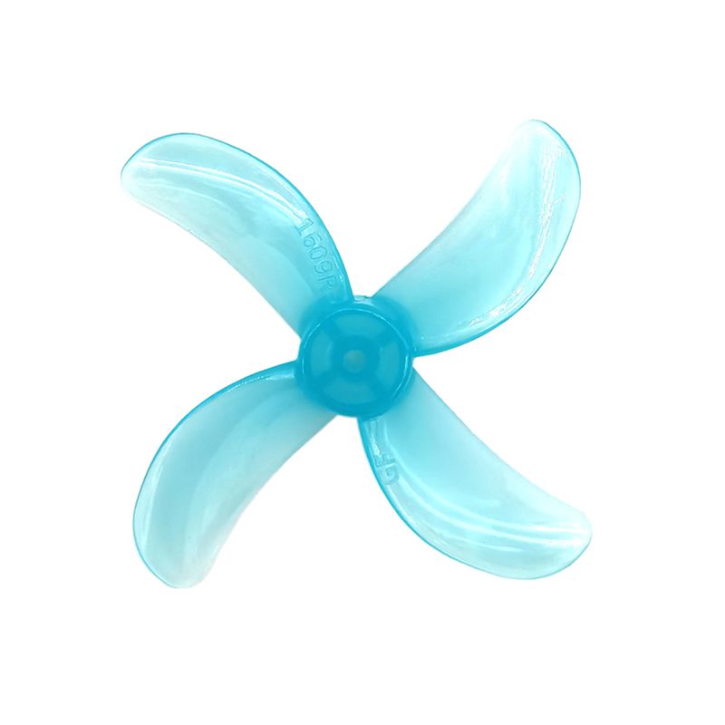 Pro-Range 1609 40mm 4-Blade 1.5mm Shaft Propellers 4CW+4CCW - Clear Blue