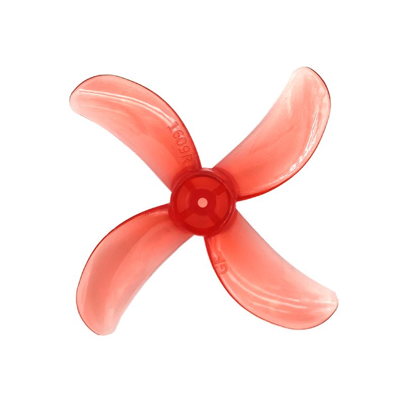 Pro-Range 1609 40mm PC 4-Blade 0.8 Pitch Propellers 4CW+4CCW - Clear Red