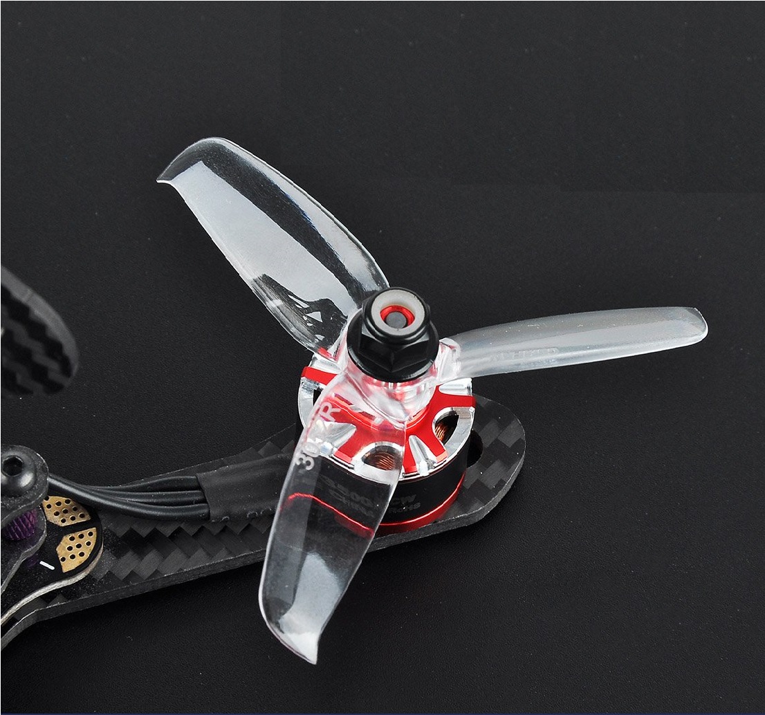 Pro-Range 3052 Tri-Blade Flash Propellers 2CW+2CCW 2 Pair - Transparent - Image 3