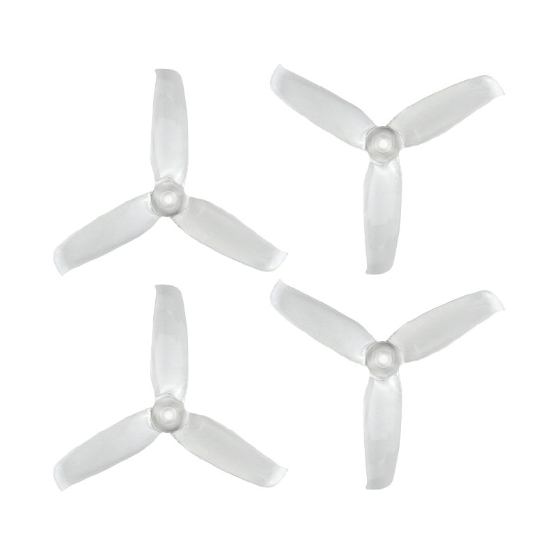 Pro-Range 4052 (4x5.2) Tri-Blade Flash Propellers 2CW+2CCW 2 Pair - Transparent - Image 2