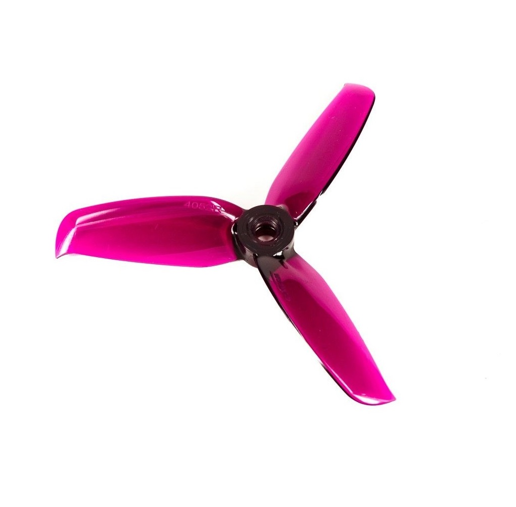 Pro-Range 4052 Tri-Blade Flash Propellers 2CW+2CCW 2 Pair - Transparent Purple - Image 4