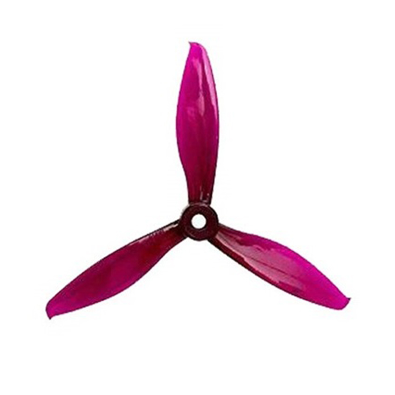 Pro-Range 5149 (5.1x4.9) Tri-Blade Flash Propellers 2CW+2CCW - Transparent Purple