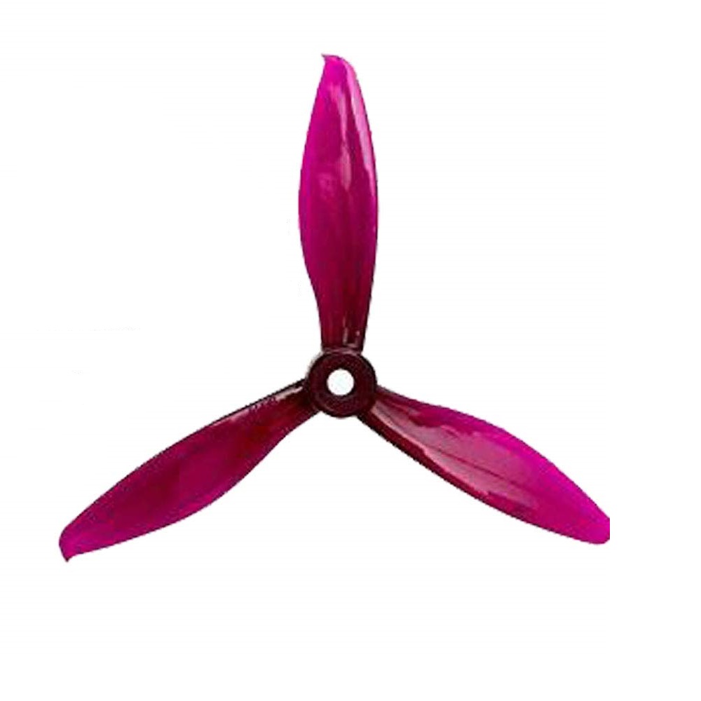 Pro-Range 5149 (5.1x4.9) Tri-Blade Flash Propellers 2CW+2CCW - Transparent Purple - Image 3